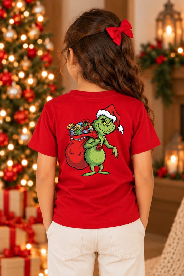 Camiseta Infantil Basica Natal Grinch - DC-GRIN-0005