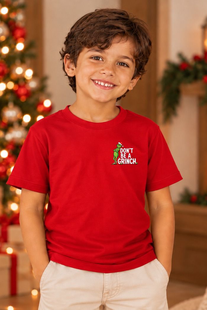 Camiseta Infantil Basica Natal Grinch - DC-GRIN-0043