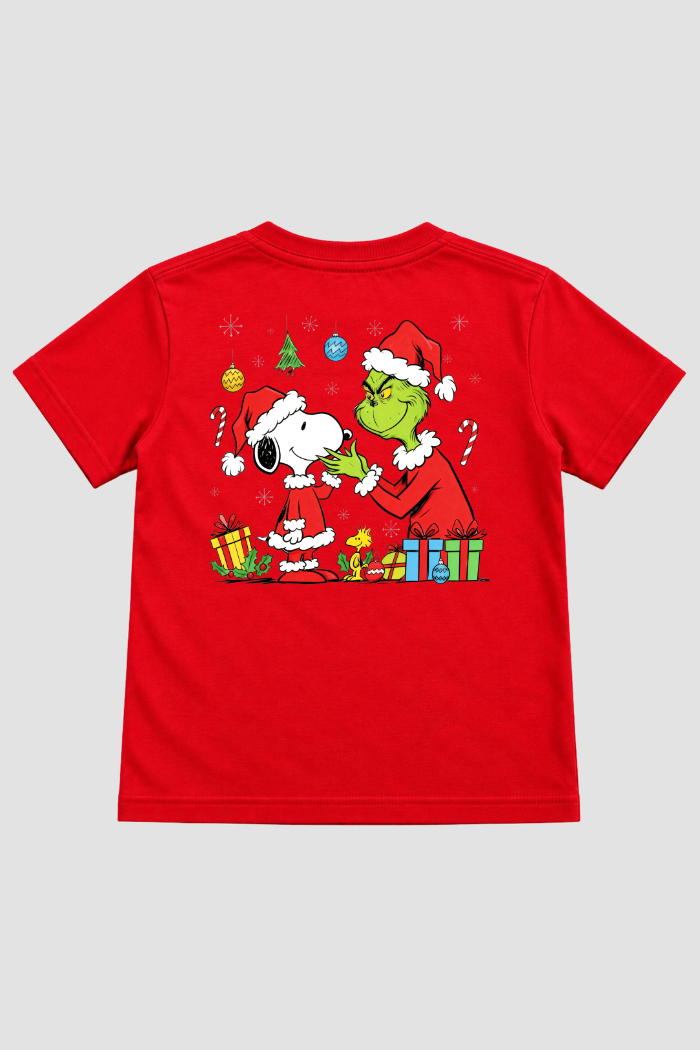 Camiseta Infantil Basica Natal Snoopy- DC-NOOP-0104