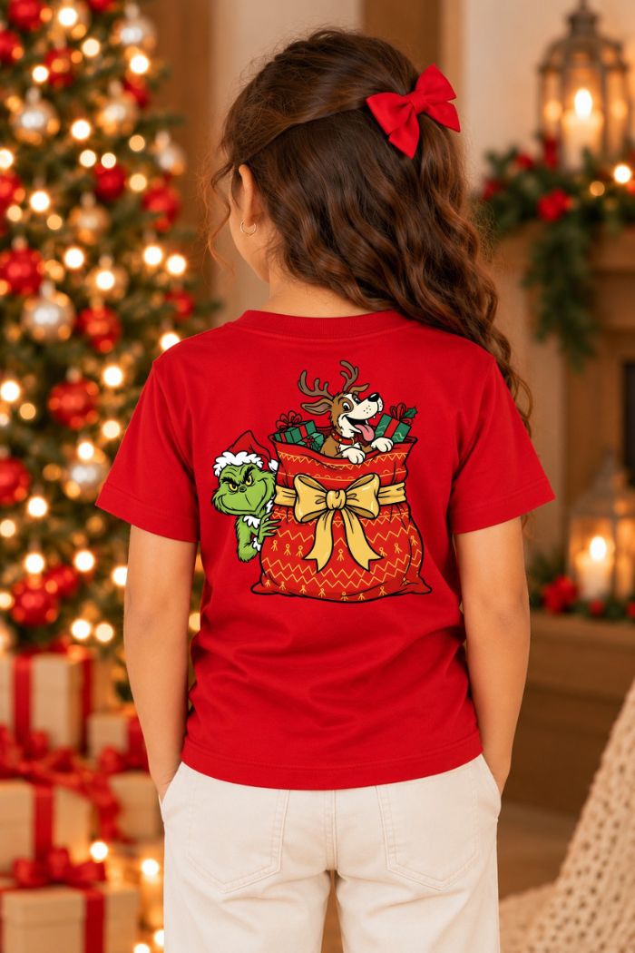 Camiseta Infantil Basica Natal Grinch - DC-GRIN-0003
