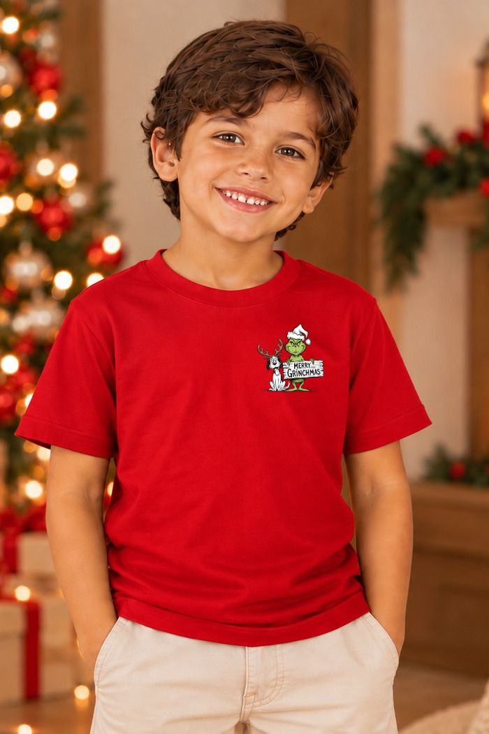 Camiseta Infantil Basica Natal Grinch - DC-GRIN-0056