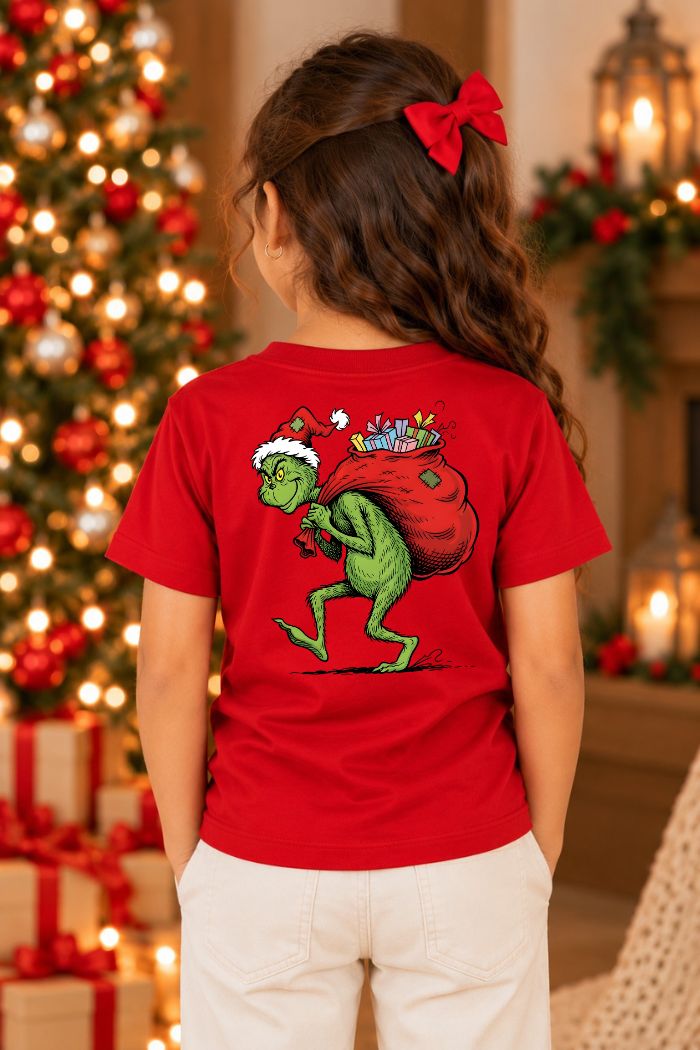 Camiseta Infantil Basica Natal Grinch - DC-GRIN-0022
