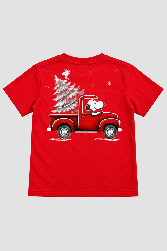 Camiseta Infantil Basica Natal Snoopy- DC-NOOP-0116