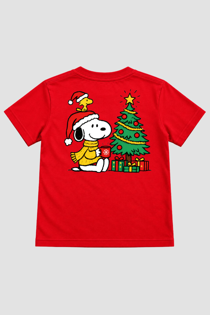 Camiseta Infantil Basica Natal Snoopy- DC-NOOP-0096