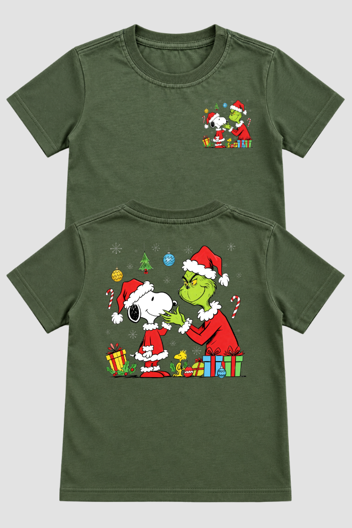 Camiseta Infantil Basica Natal Snoopy- DC-NOOP-0104