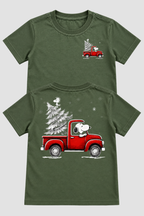 Camiseta Infantil Basica Natal Snoopy- DC-NOOP-0116