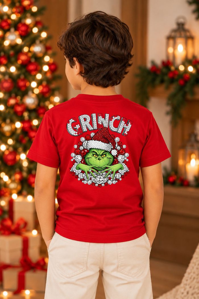 Camiseta Infantil Basica Natal Grinch - DC-GRIN-0059