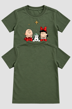 Camiseta Infantil Basica Natal Snoopy- DC-NOOP-0089