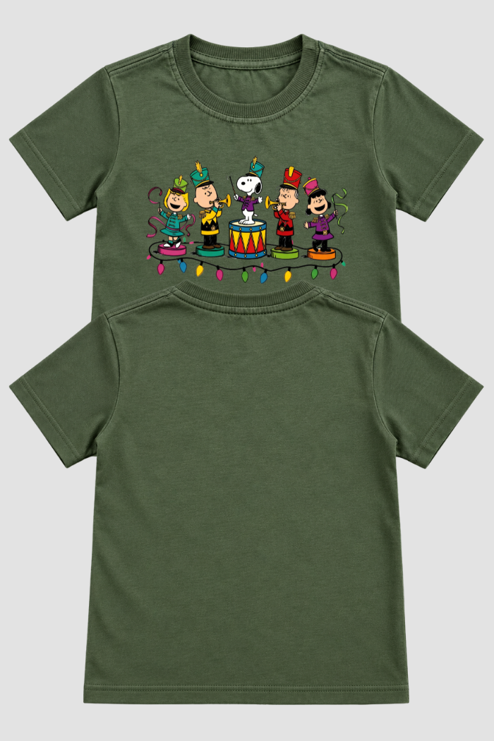 Camiseta Infantil Basica Natal Snoopy- DC-NOOP-0090