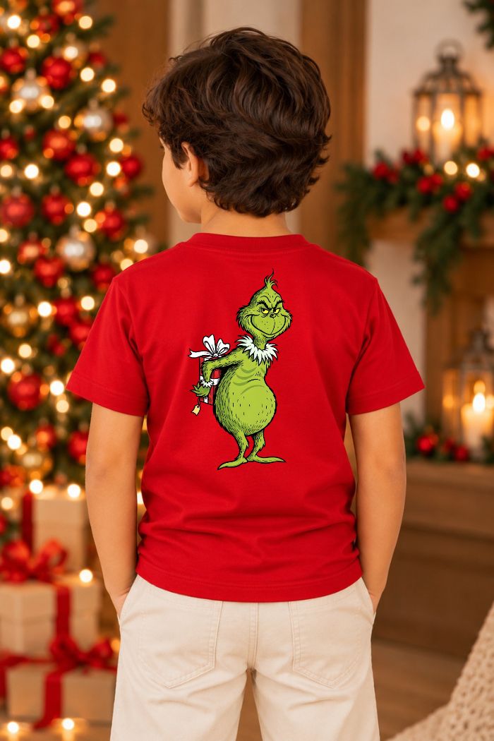 Camiseta Infantil Basica Natal Grinch - DC-GRIN-0051