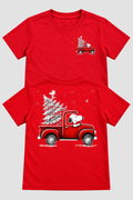 Camiseta Infantil Basica Natal Snoopy- DC-NOOP-0116