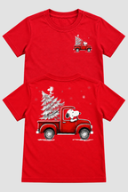 Camiseta Infantil Basica Natal Snoopy- DC-NOOP-0116