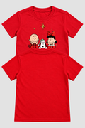 Camiseta Infantil Basica Natal Snoopy- DC-NOOP-0089