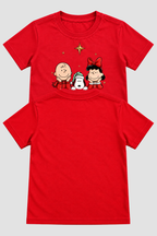 Camiseta Infantil Basica Natal Snoopy- DC-NOOP-0089
