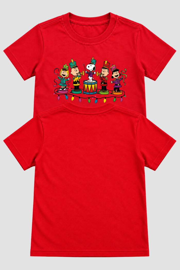 Camiseta Infantil Basica Natal Snoopy- DC-NOOP-0090