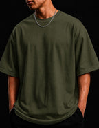 Oversized Suedine 220gr Verde Militar
