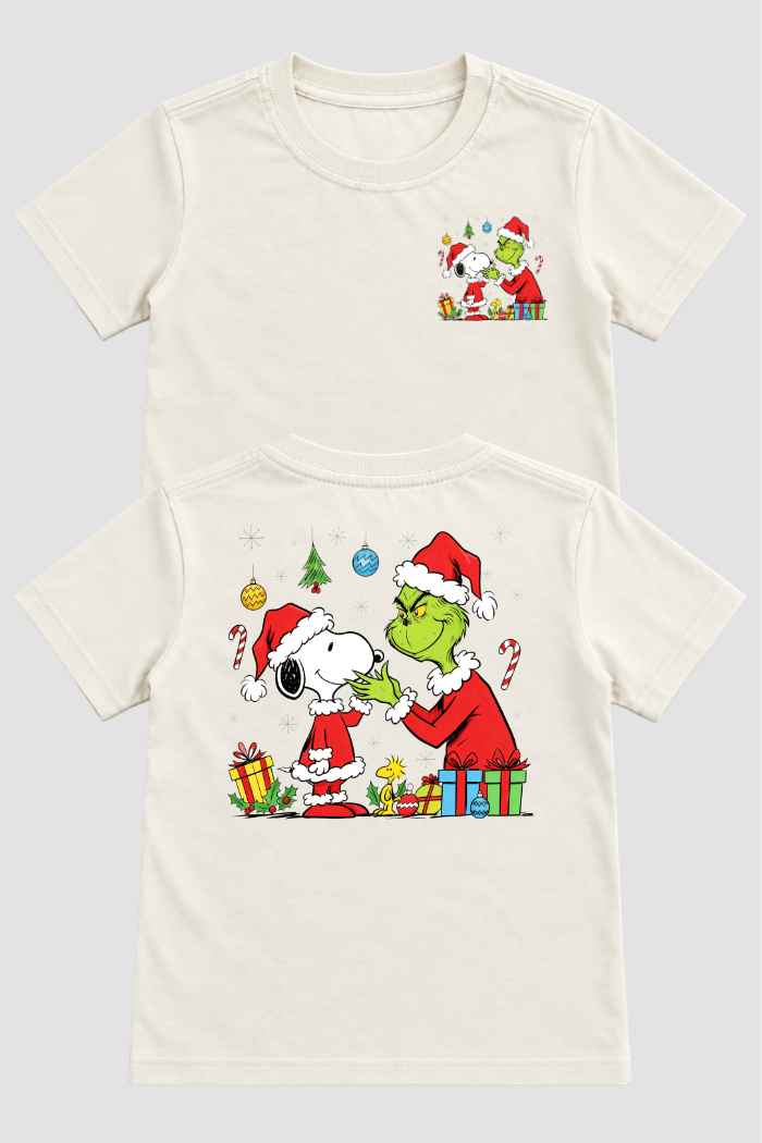 Camiseta Infantil Basica Natal Snoopy- DC-NOOP-0104