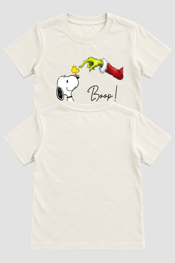 Camiseta Infantil Basica Natal Snoopy- DC-NOOP-0082