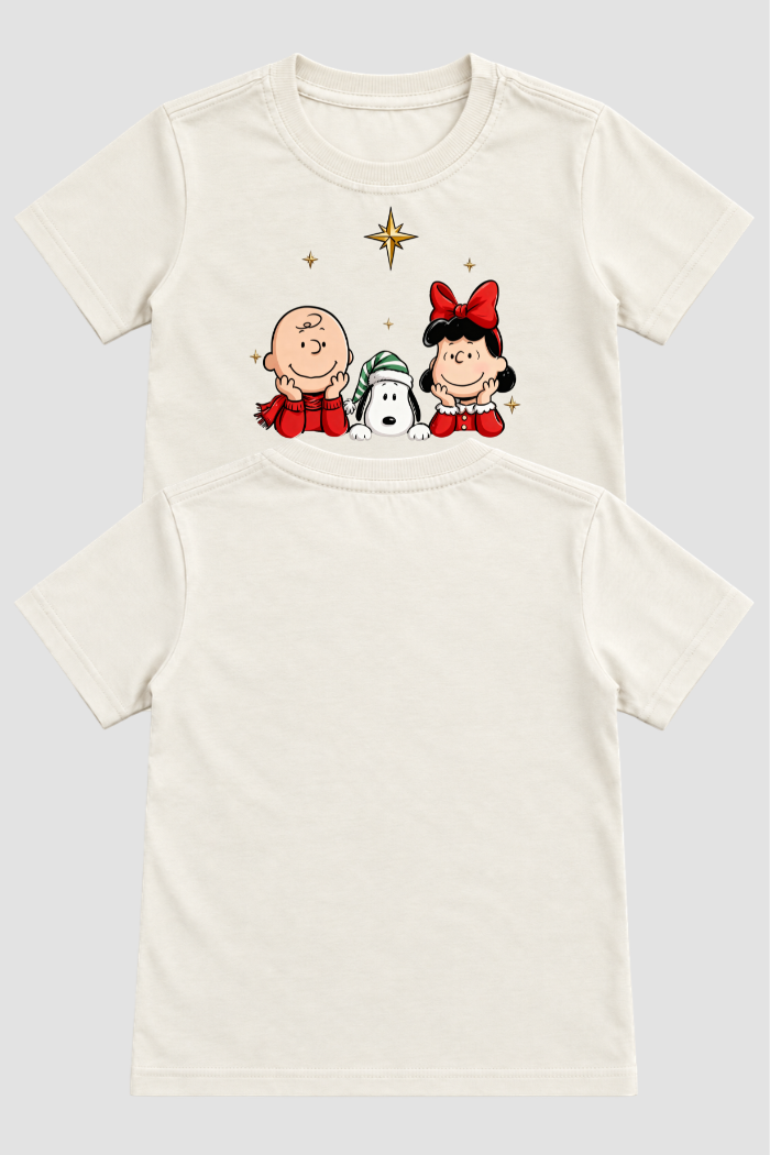 Camiseta Infantil Basica Natal Snoopy- DC-NOOP-0089