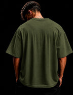 Oversized Suedine 220gr Verde Militar