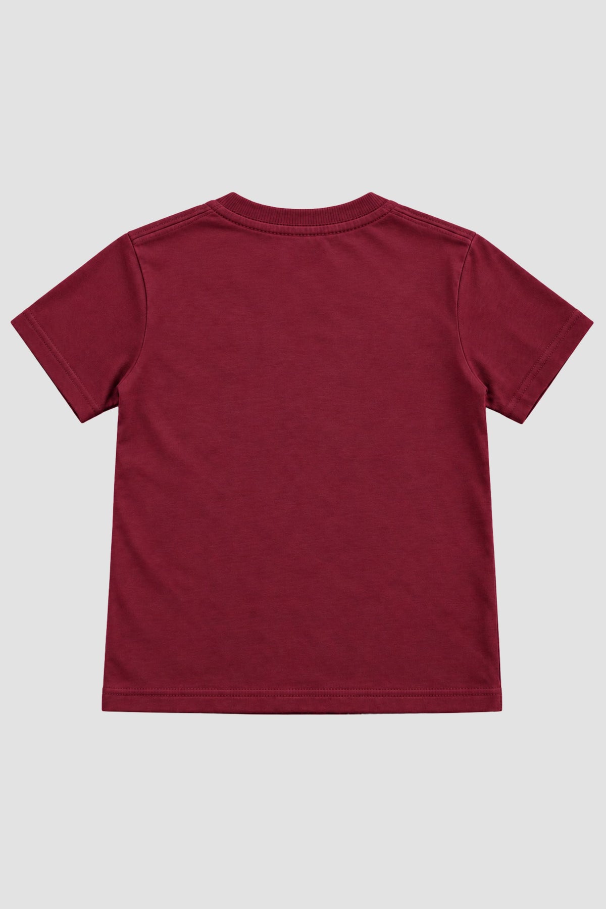 Camiseta Infantil Basica Lisa 100% Algodão - Vinho