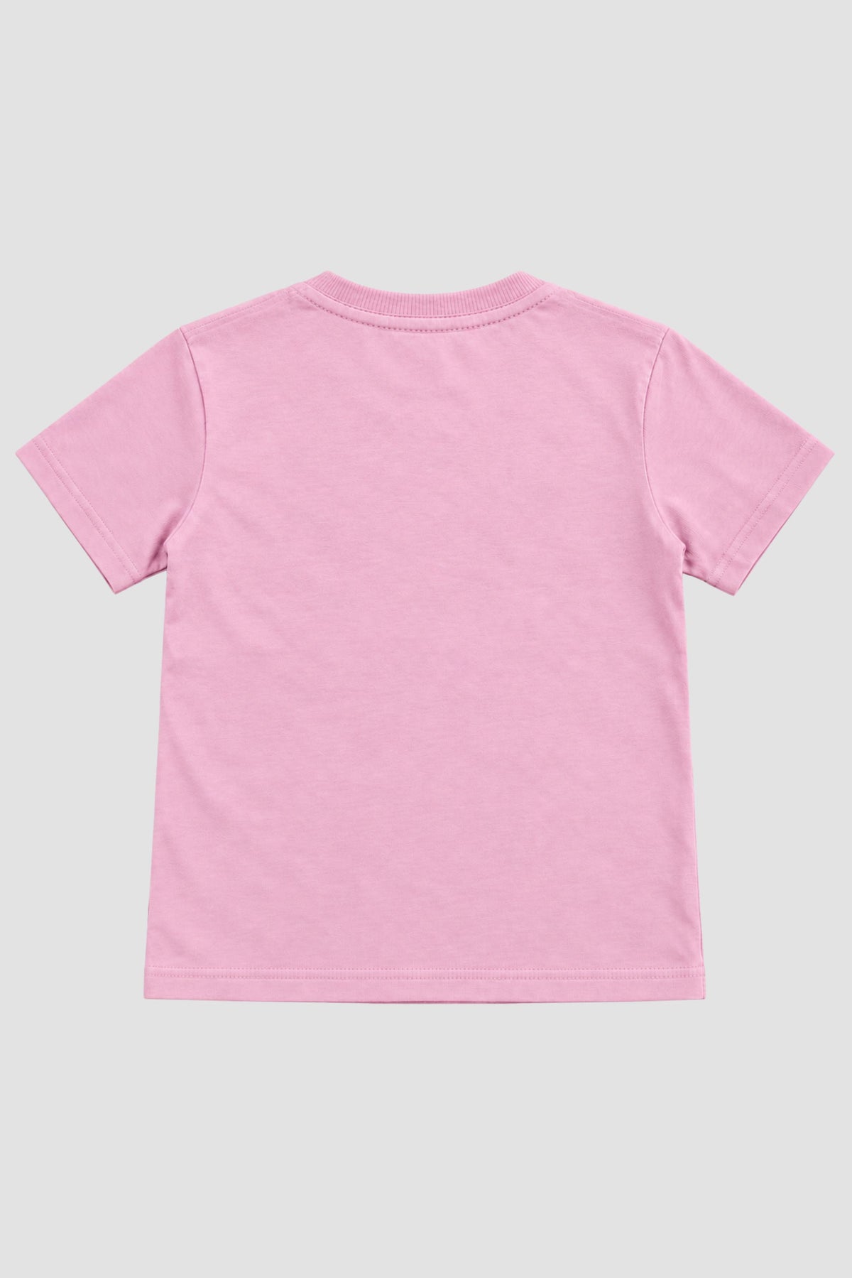 Camiseta Infantil Basica Lisa 100% Algodão - Rosa Claro