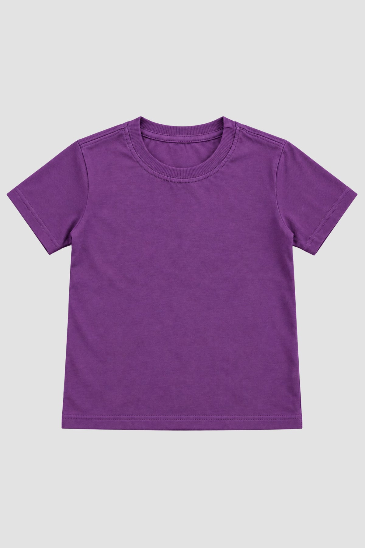 Camiseta Infantil Basica Lisa 100% Algodão - Roxo