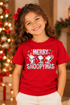 Camiseta Infantil Basica Natal Snoopy- DC-NOOP-0073