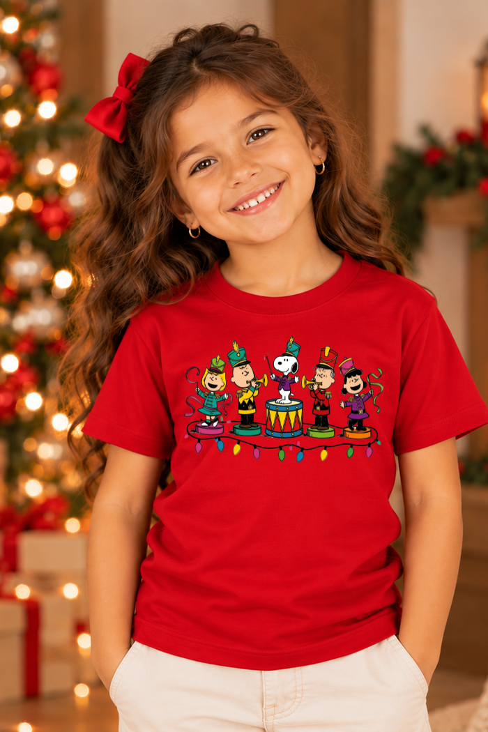 Camiseta Infantil Basica Natal Snoopy- DC-NOOP-0090