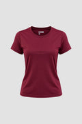 Camiseta Dryfit Baby Look Feminina - Vinho