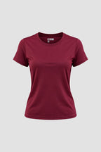 Camiseta Dryfit Baby Look Feminina - Vinho