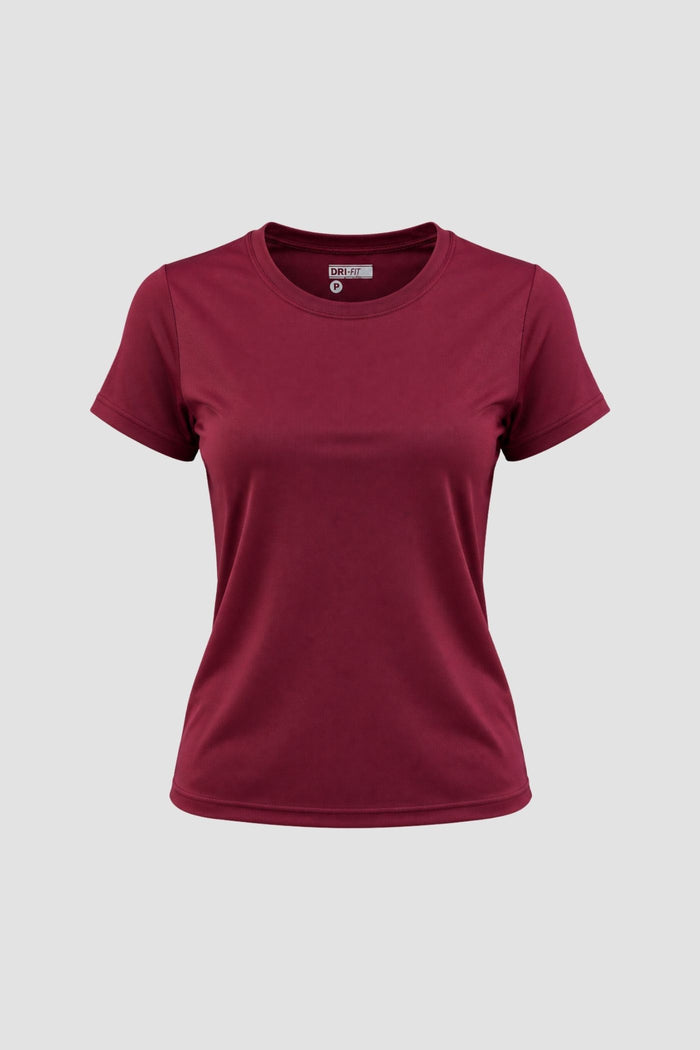 Camiseta Dryfit Baby Look Feminina - Vinho