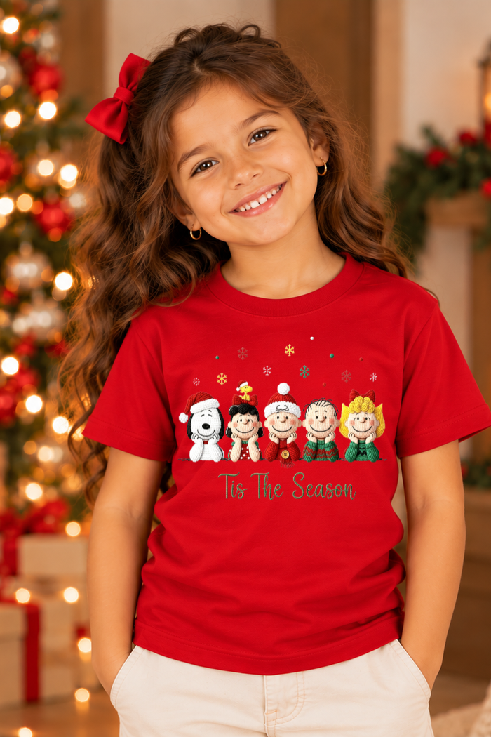 Camiseta Infantil Basica Natal Snoopy- DC-NOOP-0047
