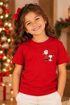 Camiseta Infantil Basica Natal Snoopy- DC-NOOP-0052
