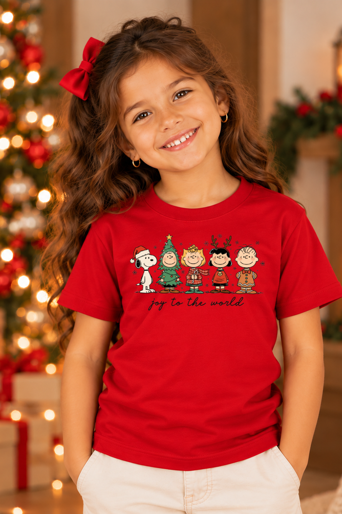 Camiseta Infantil Basica Natal Snoopy- DC-NOOP-0098