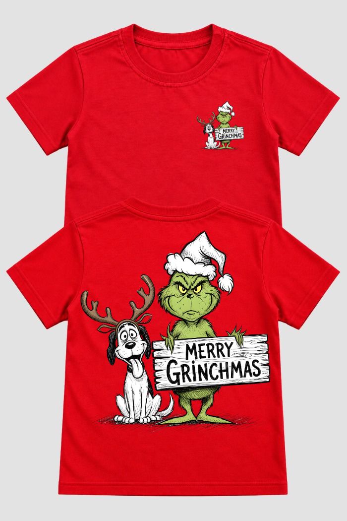 Camiseta Infantil Basica Natal Grinch - DC-GRIN-0056