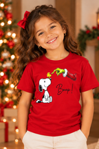 Camiseta Infantil Basica Natal Snoopy- DC-NOOP-0082