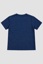 Camiseta Infantil Basica Lisa 100% Algodão - Azul Marinho