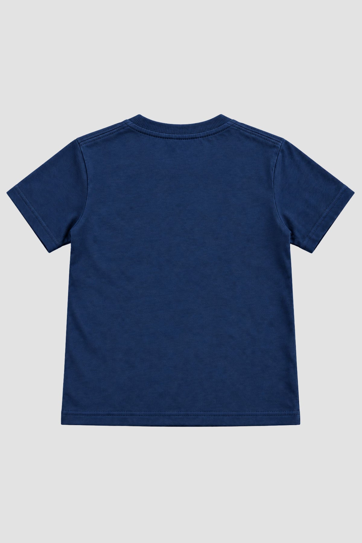 Camiseta Infantil Basica Lisa 100% Algodão - Azul Marinho