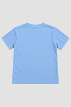 Camiseta Infantil Basica Lisa 100% Azul-Bebê