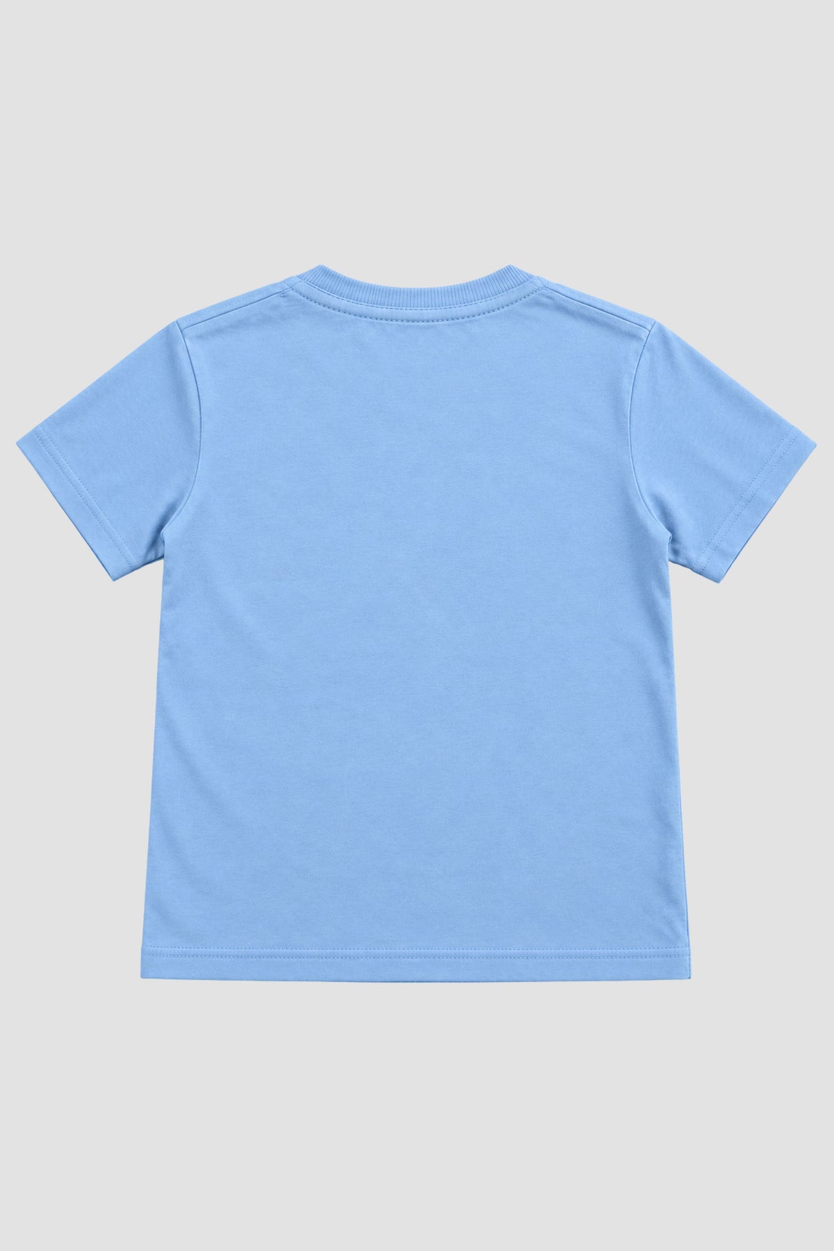 Camiseta Infantil Basica Lisa 100% Azul-Bebê