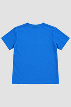 Camiseta Infantil Basica Lisa 100% Algodão - Azul