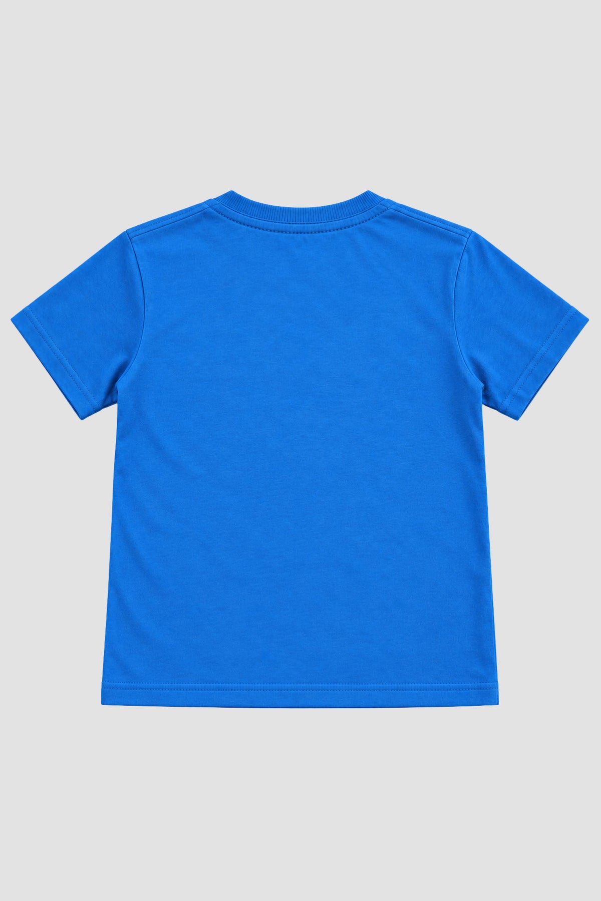 Camiseta Infantil Basica Lisa 100% Algodão - Azul