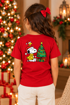 Camiseta Infantil Basica Natal Snoopy- DC-NOOP-0096