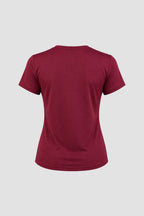 Camiseta Dryfit Baby Look Feminina - Vinho