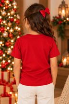 Camiseta Infantil Basica Natal Snoopy- DC-NOOP-0089