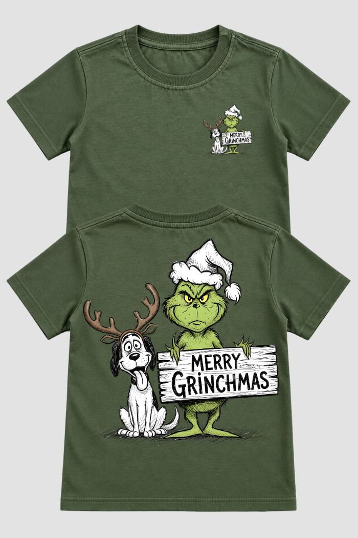 Camiseta Infantil Basica Natal Grinch - DC-GRIN-0056