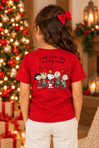 Camiseta Infantil Basica Natal Snoopy- DC-NOOP-0064