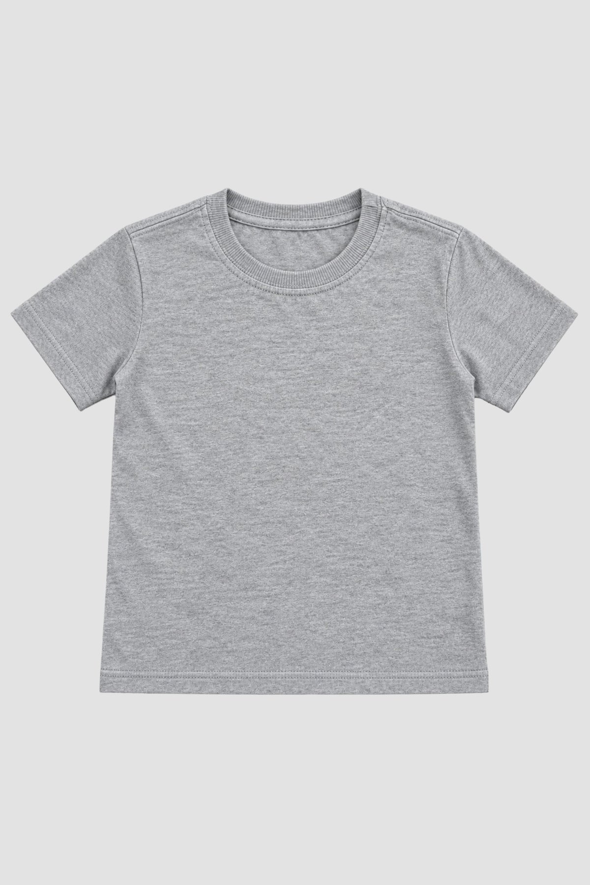 Camiseta Infantil Basica Lisa 100% Algodão - Cinza