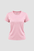 Camiseta Dryfit Baby Look Feminina - Rosa Claro